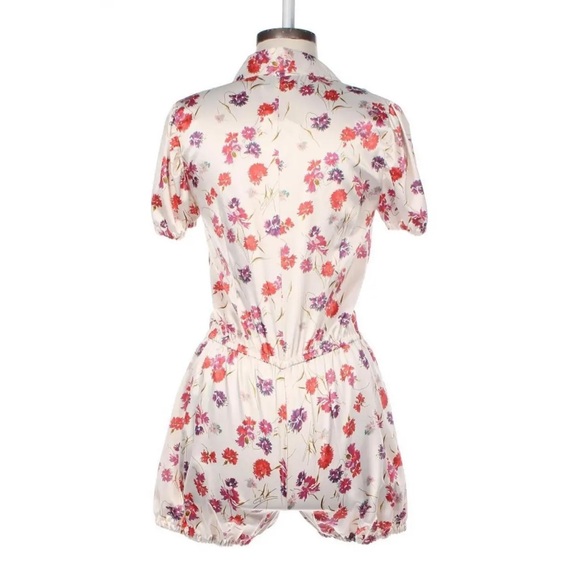 Fiorucci Floral Jumper, Romper - Shortsleeve NWT Sz Medium (Euro 44) - Picture 2 of 8